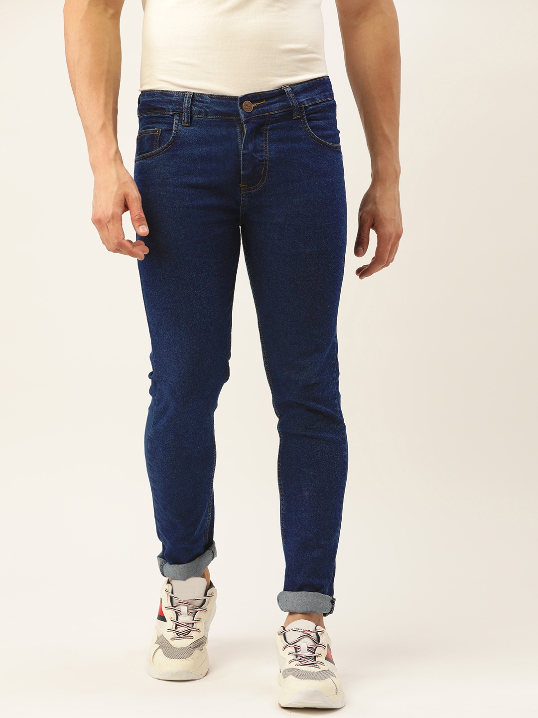 

PARIS HAMILTON Men Blue Skinny Fit Mid Rise Stretchable Jeans
