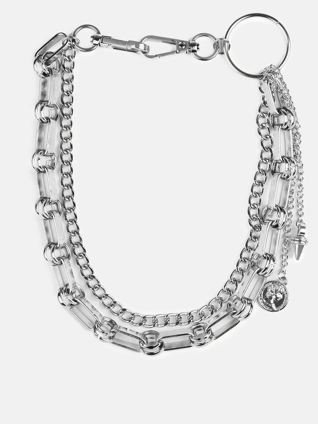 

Kazo Women Silver-Plated Layered Jeans Chain
