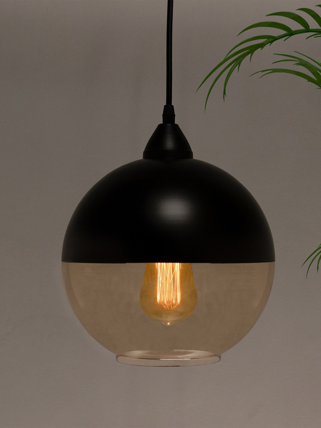 

Homesake Black Glass Pendant Loft Bar Hanging Ceiling Lamp