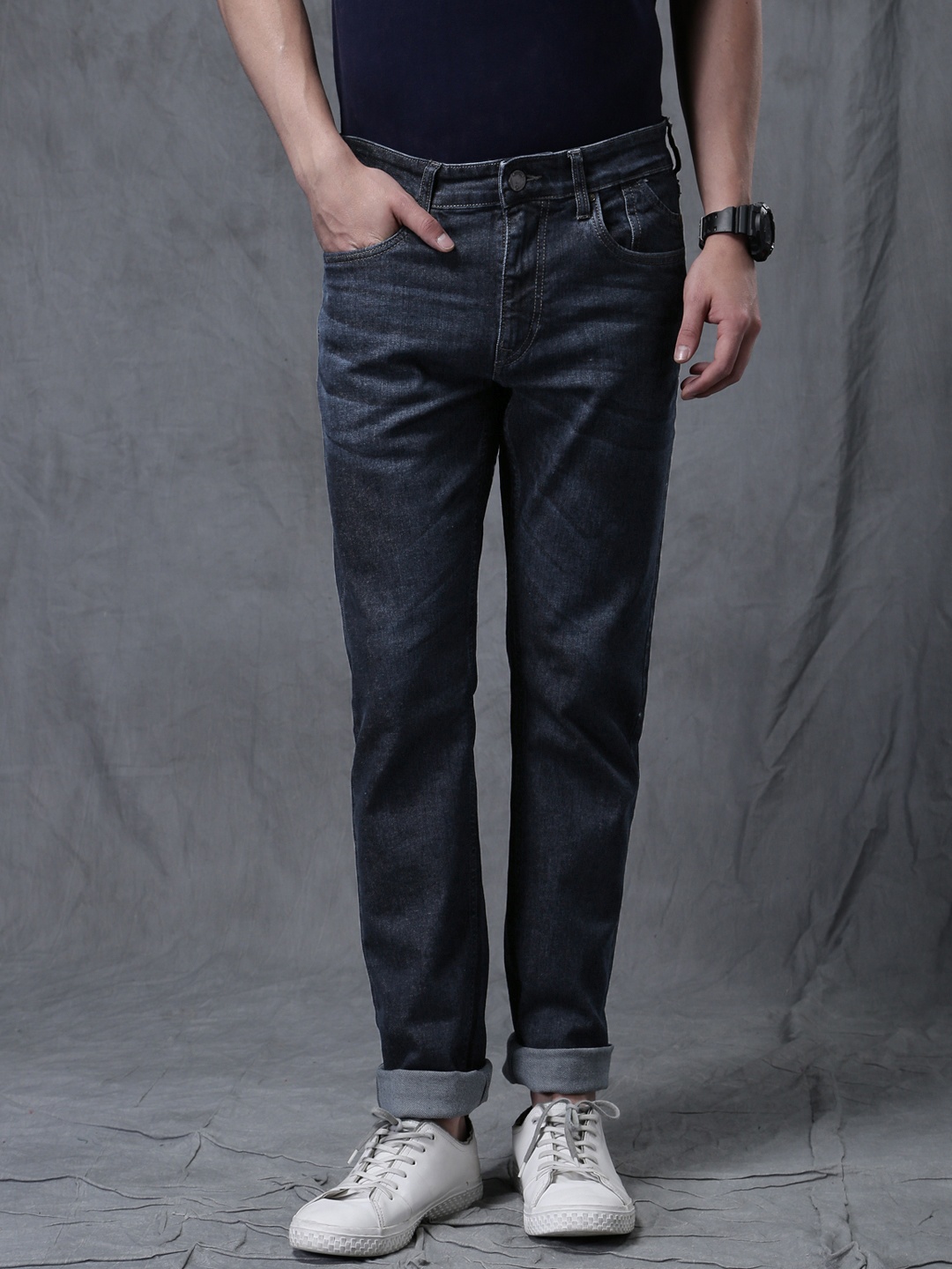 

WROGN Men Blue Slim Fit Stretchable Jeans