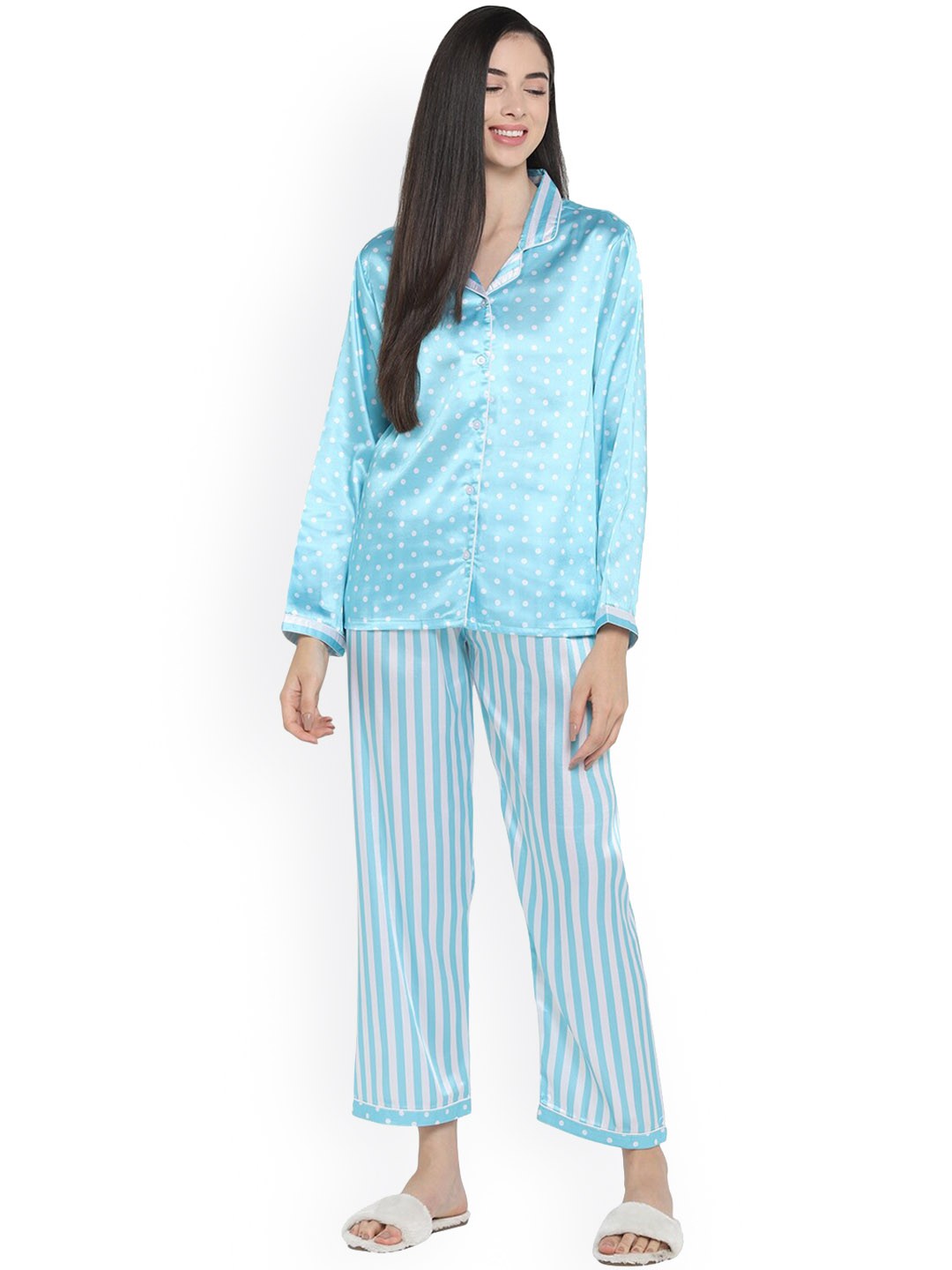

shopbloom Women Blue Night suit