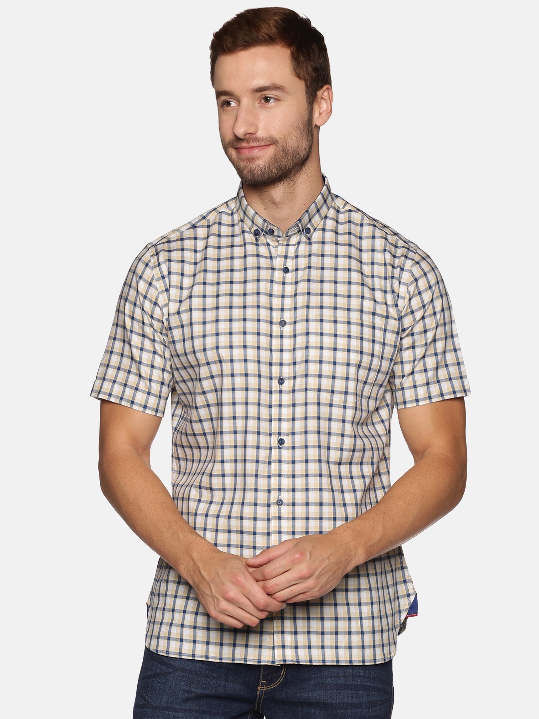 

DON VINO Men Multicoloured Relaxed Slim Fit Checked Cotton Casual Shirt, Multi