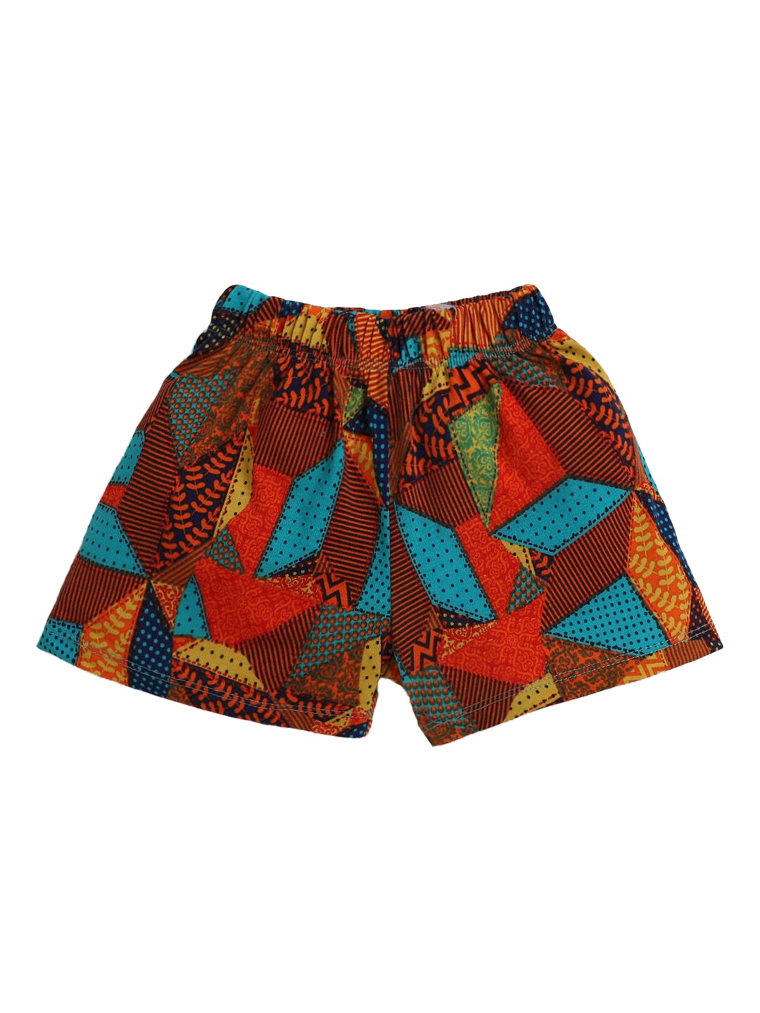 

Hopscotch Girls Multicoloured Abstract Printed Shorts, Multi