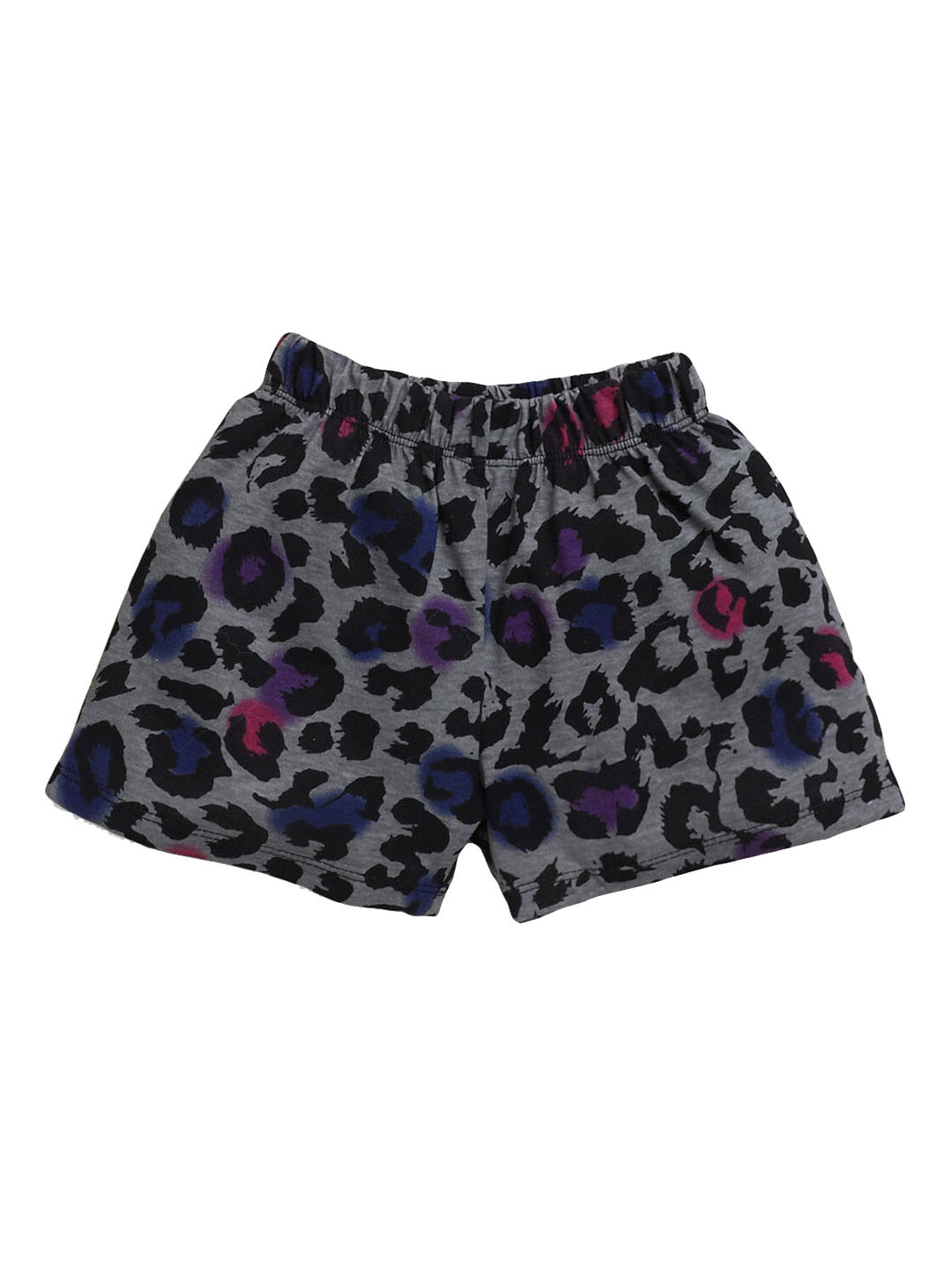 

Hopscotch Girls Grey & Purple Animal Printed Shorts