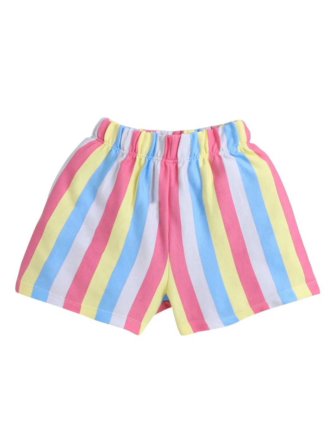 

Hopscotch Girls Multicoloured Striped Shorts, Multi