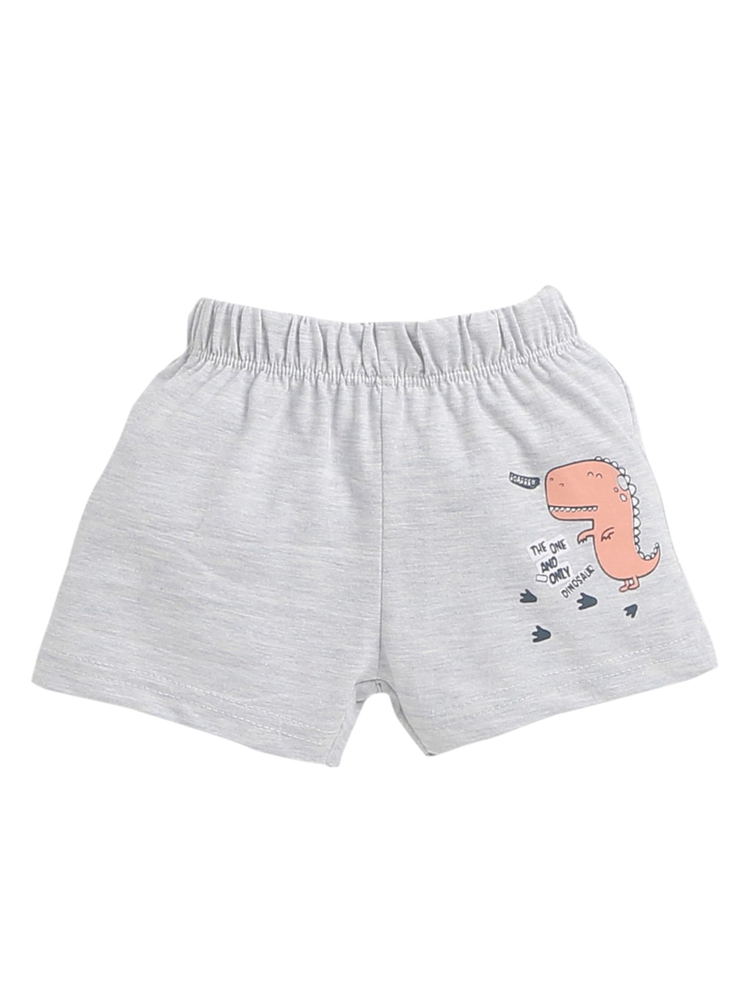 

Hopscotch Boys Grey Printed Shorts