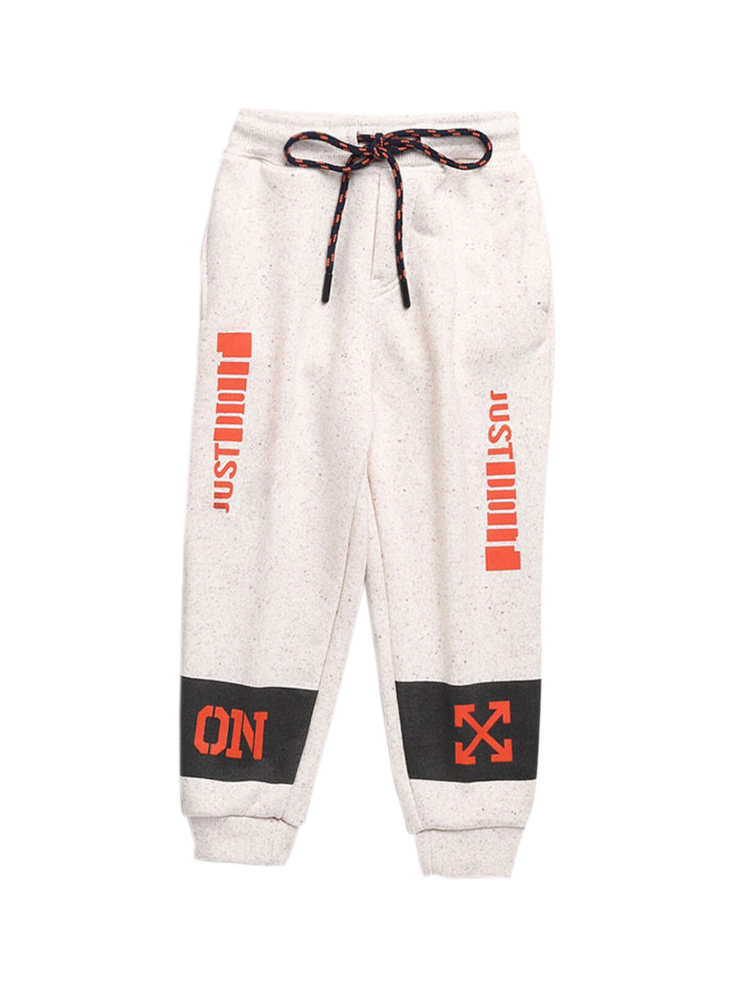 

Hopscotch Boys White Colourblocked Casual Joggers
