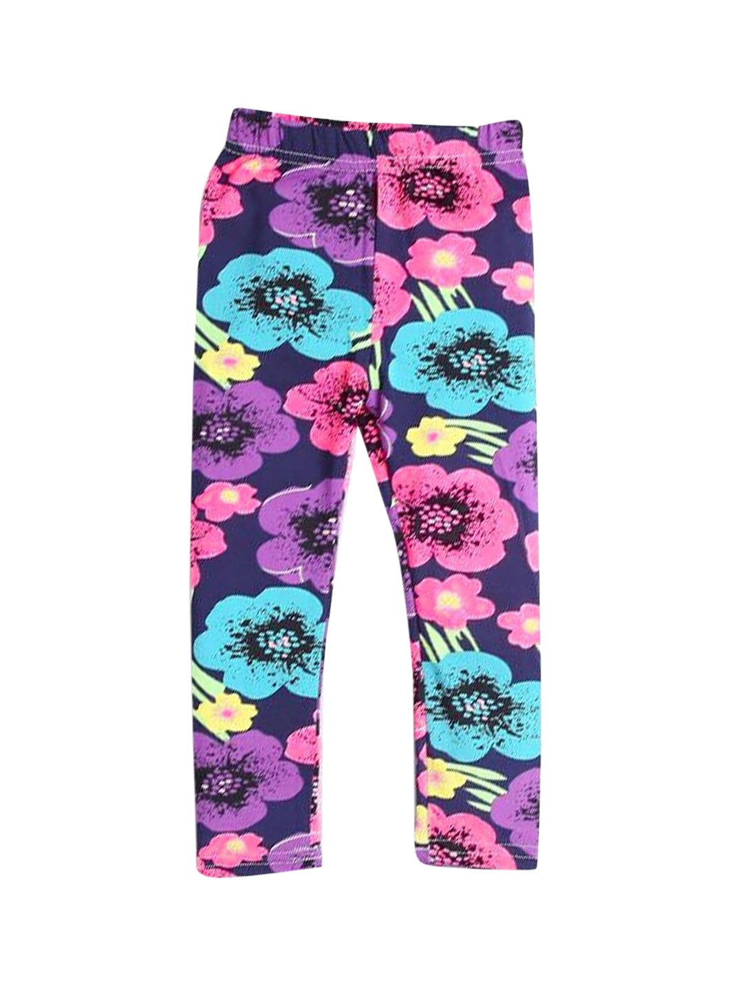 

Hopscotch Girls Purple & Pink Printed Ankle Length Leggings