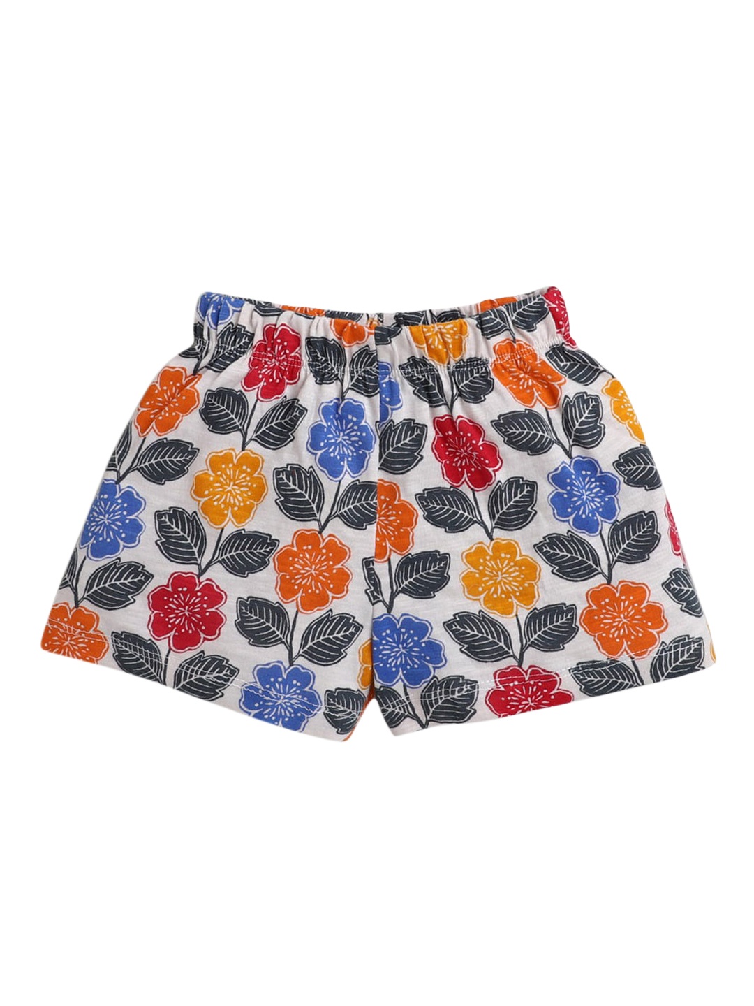 

Hopscotch Girls White Printed Shorts