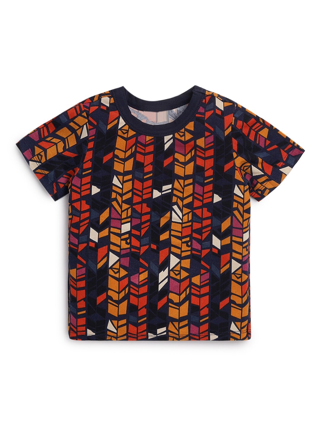 

Hopscotch Boys Black & Red Printed T-shirt