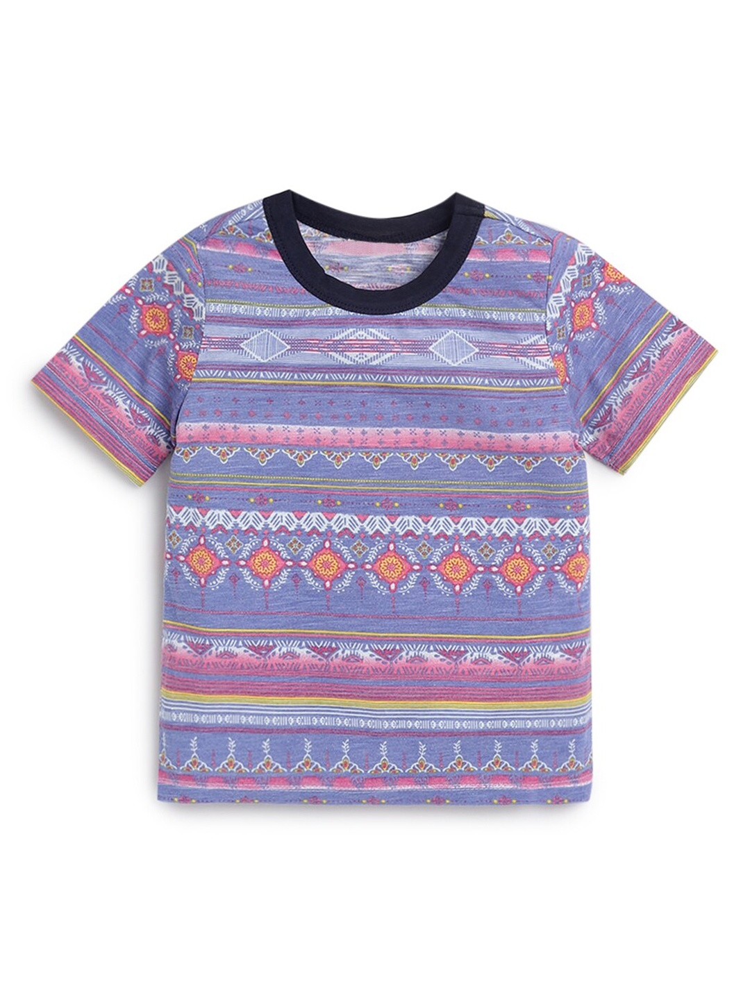 

Hopscotch Boys Purple Tribal Printed T-shirt