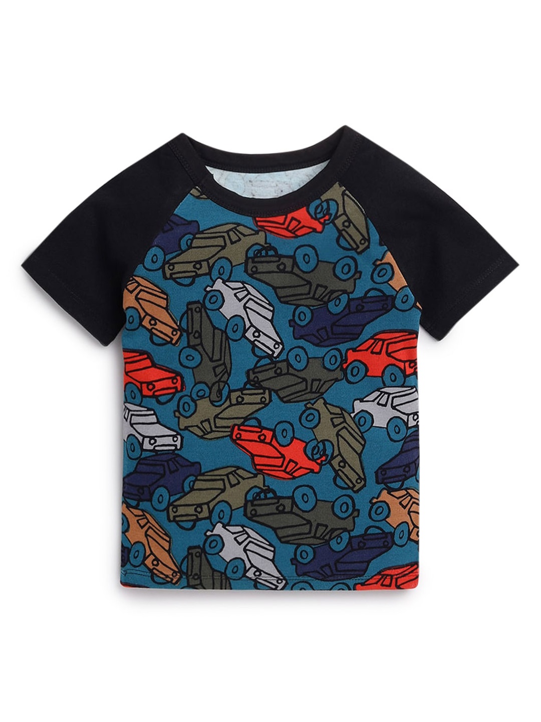 

Hopscotch Boys Multicoloured Printed T-shirt, Multi