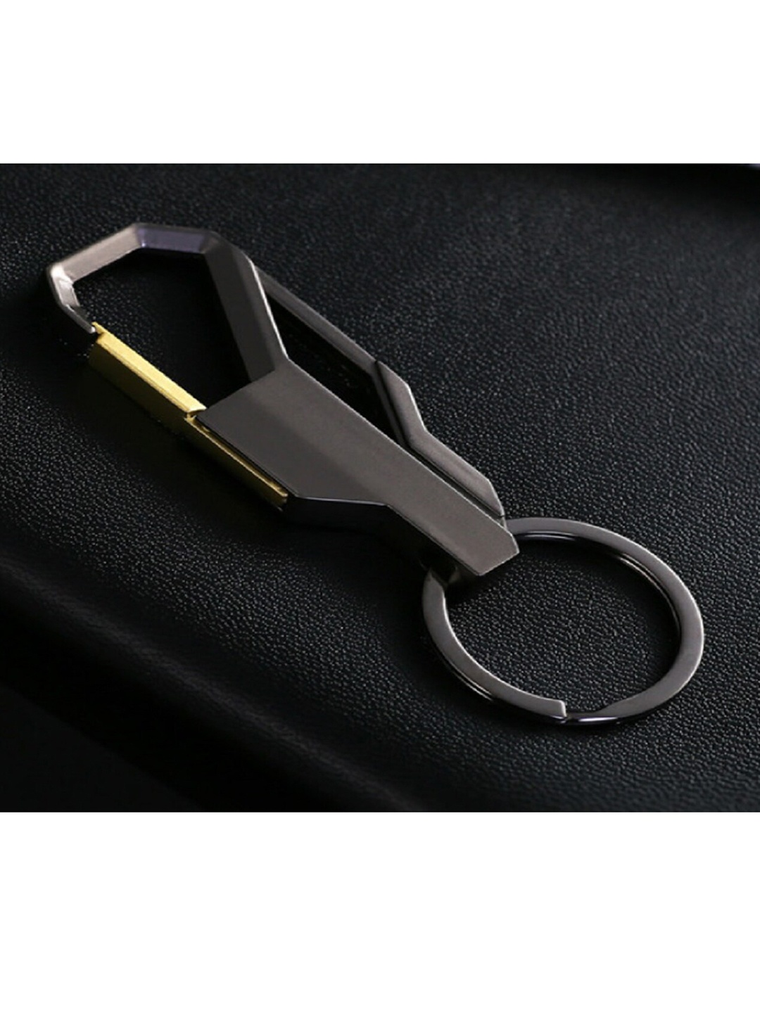 

CONTACTS Grey Stainless Steel Heavy Duty Key Chain