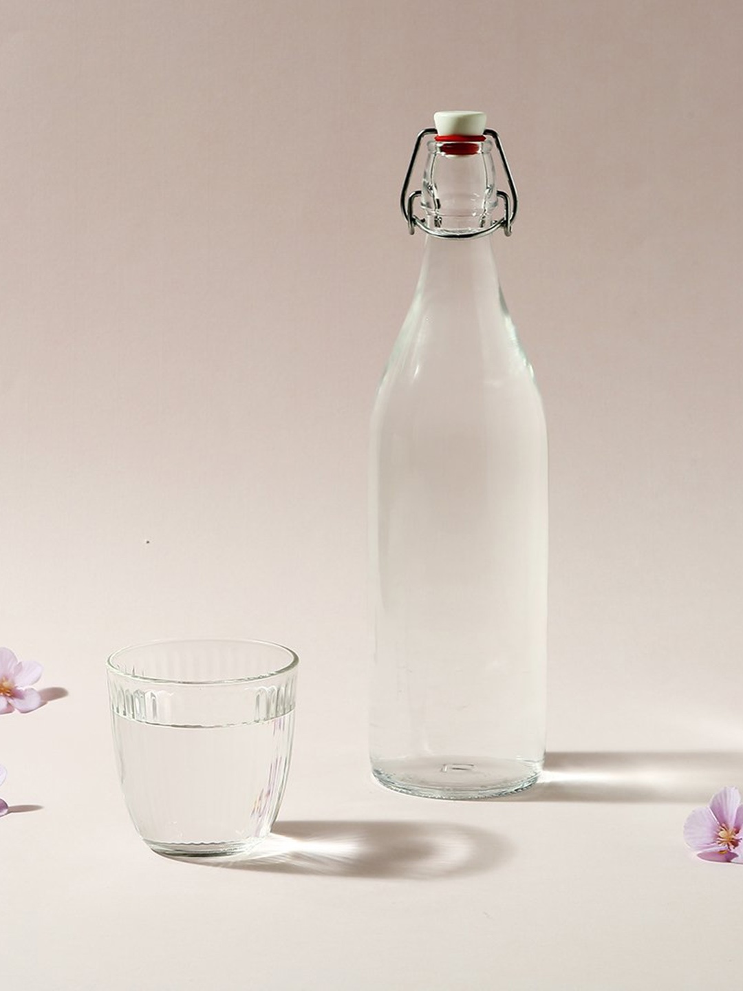 

Wonderchef Bormioli Transparent Solid Glass Water Bottle - 1 Litre