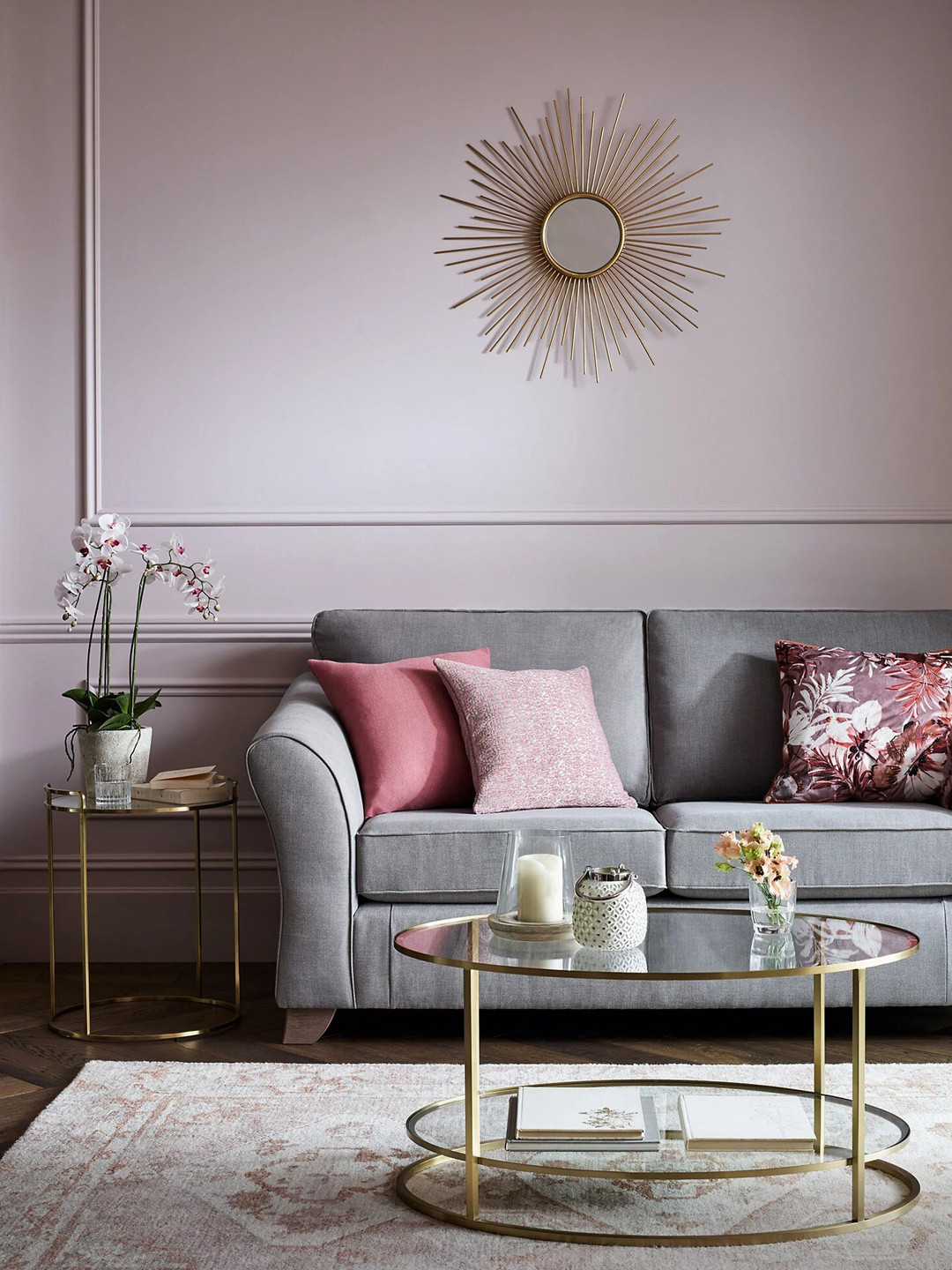 

Marks & Spencer White & Gold-Toned Printed Table Lamp