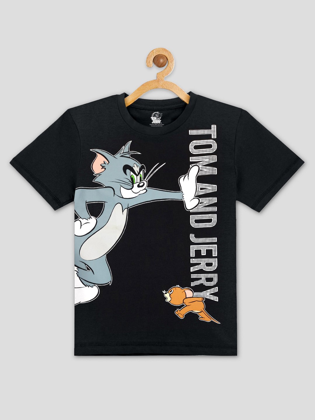 

Kids Ville Boys Black Tom & Jerry Featured Tshirt