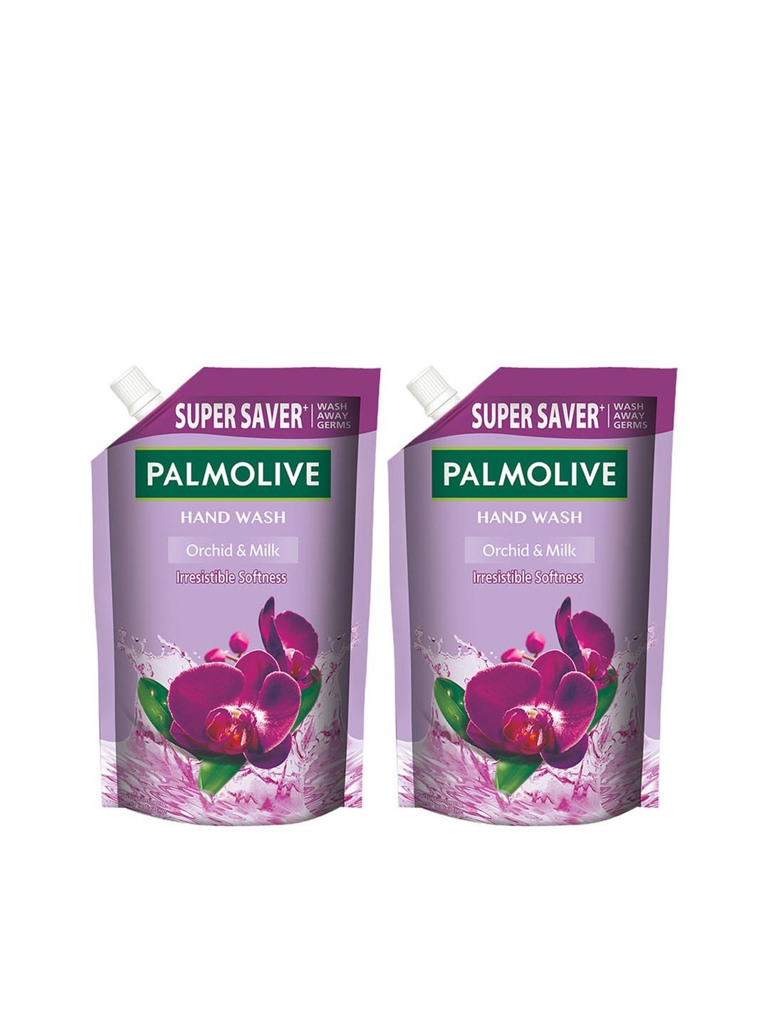 

Palmolive Set of 2 Super Saver Orchid & Milk Liquid Hand Wash Refills - 750 ml each, Purple