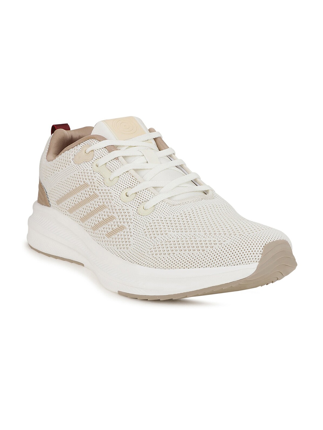 

Campus Men Cream-Coloured EOS Collection Mesh Running Shoes