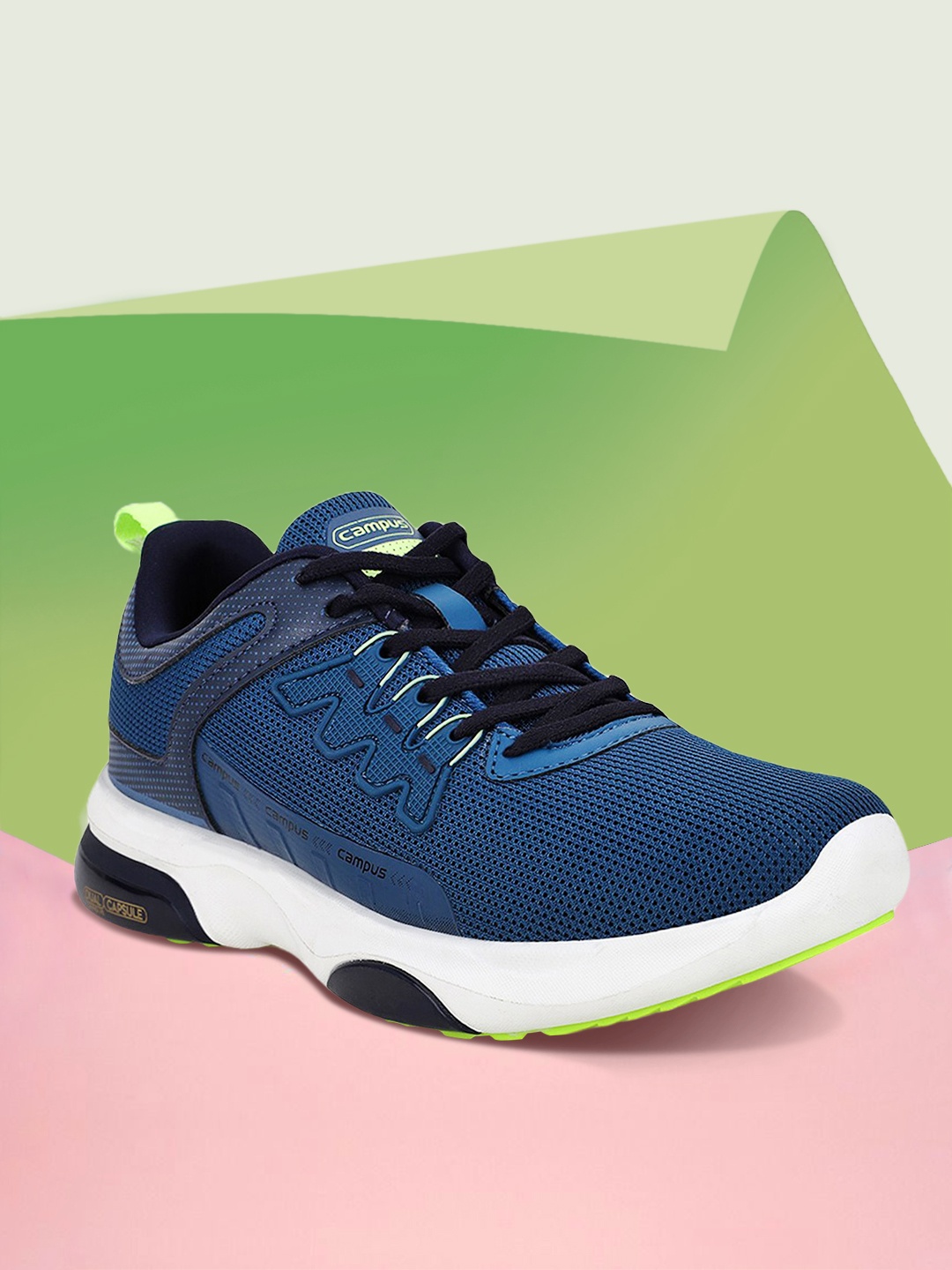 

Campus Men Navy Blue Mesh Running Shoes