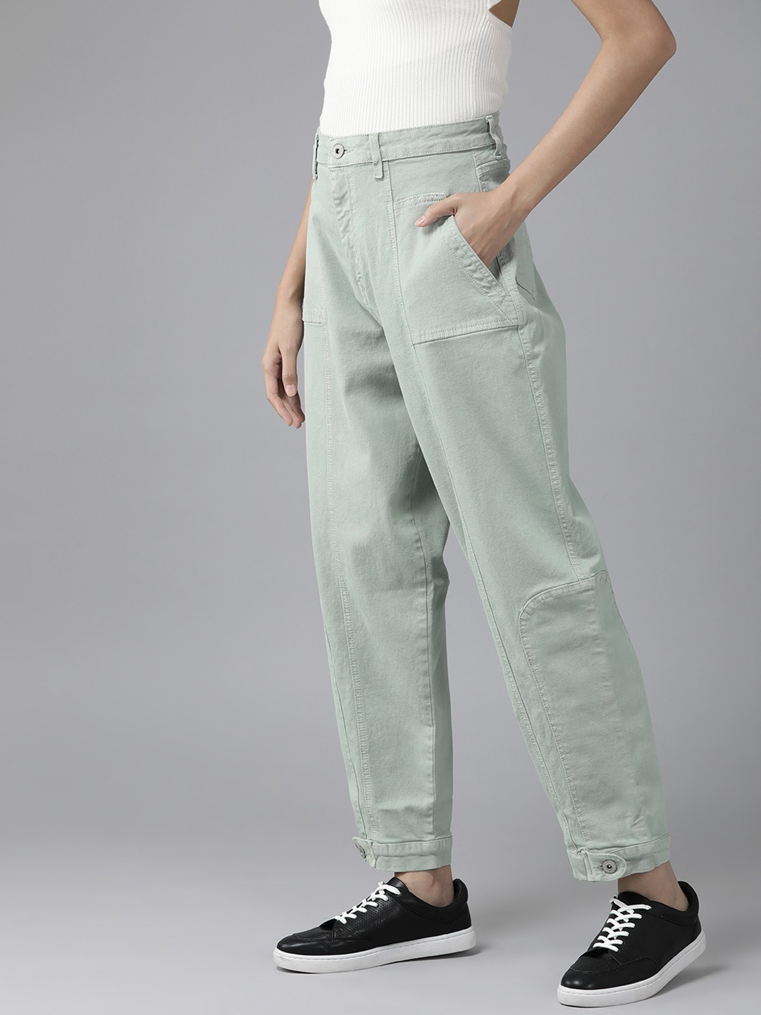 

Roadster Women Greens Slouchy Fit Jeans, Green