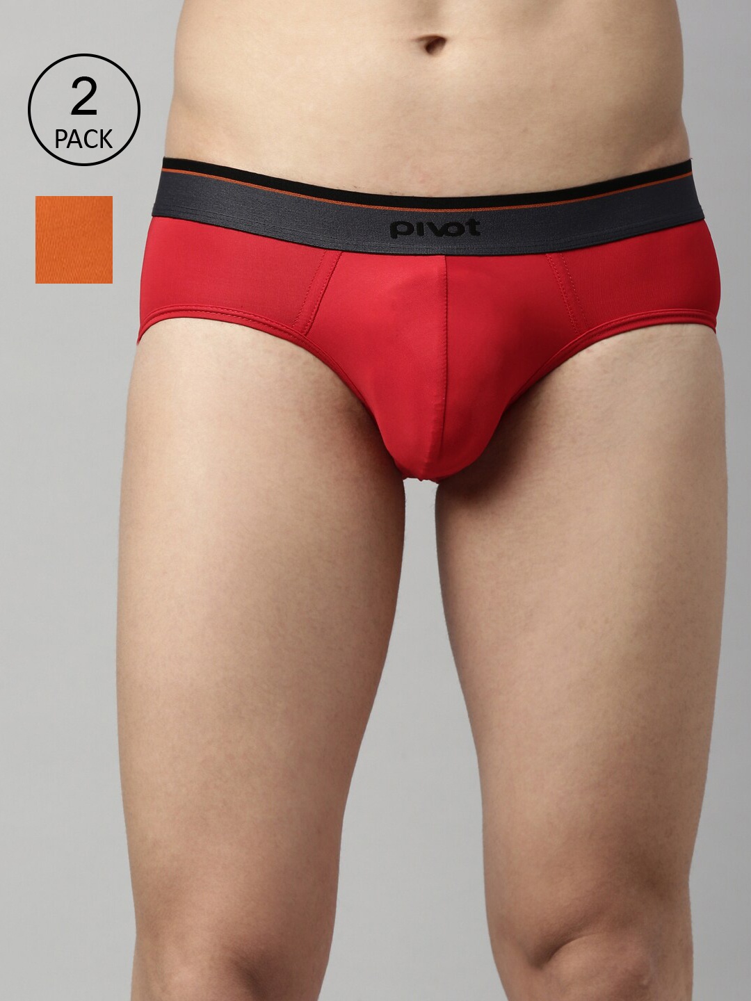 

pivot Pack Of 2 Low Rise Briefs P2MIWB22-007, Assorted