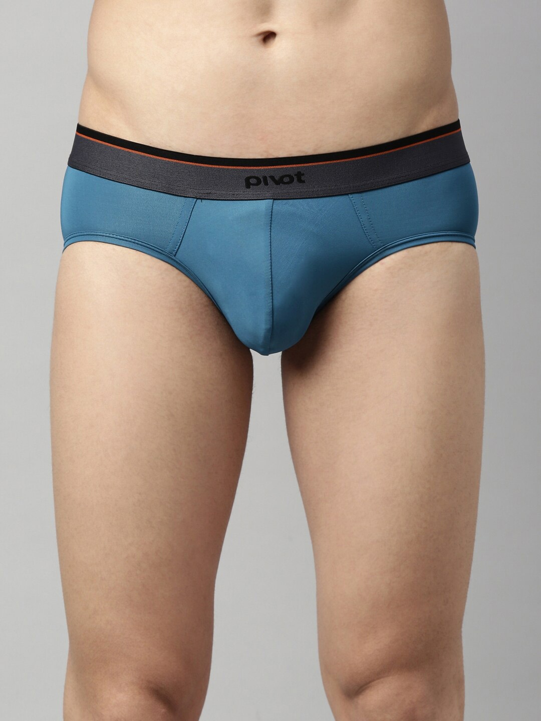 

pivot Blue Men Solid Basic Briefs