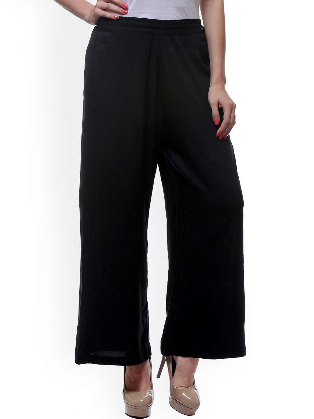 

Varanga Black Straight Palazzo