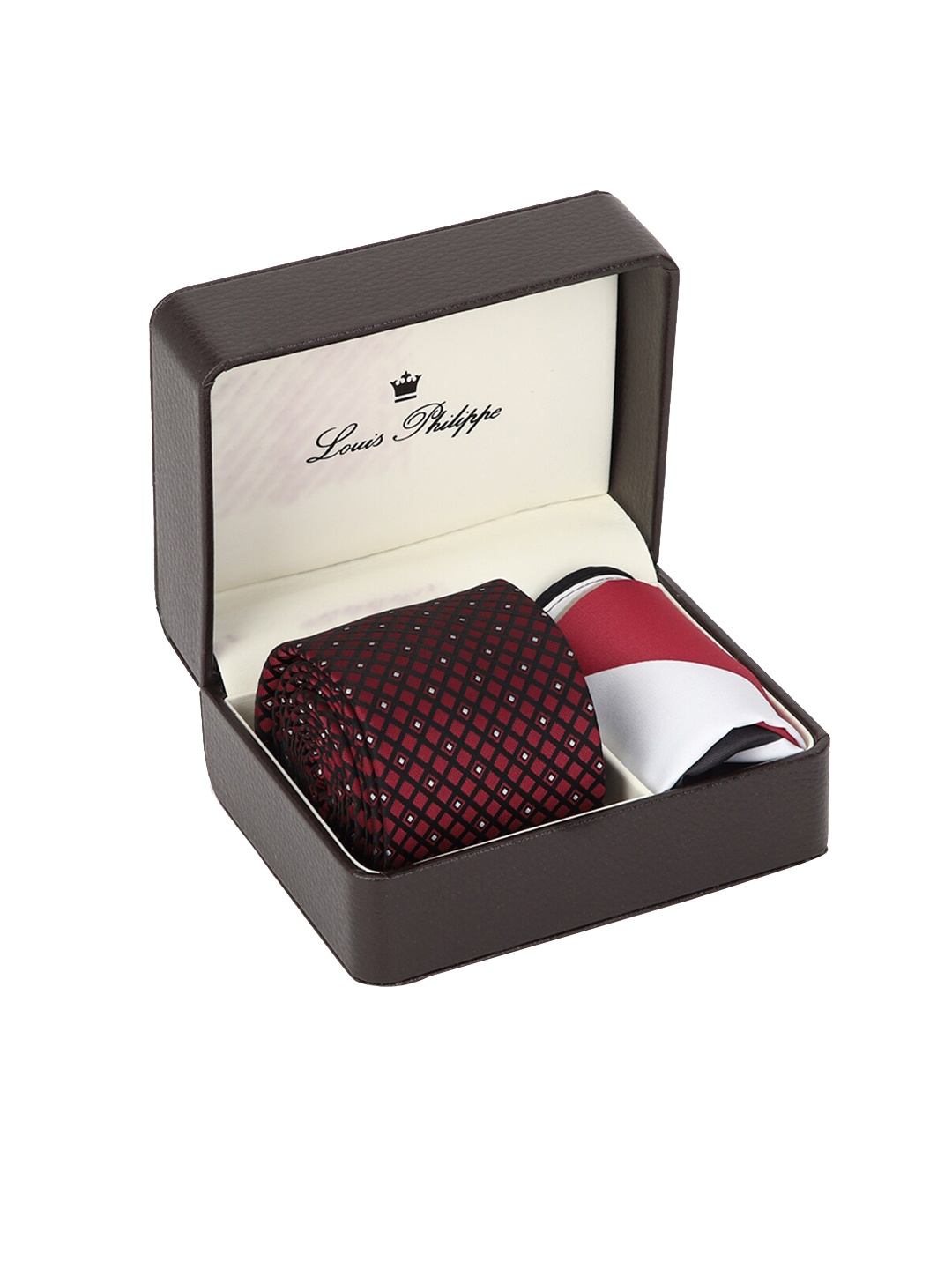 

Louis Philippe Men Maroon 2 Pieces Accessory Gift Set