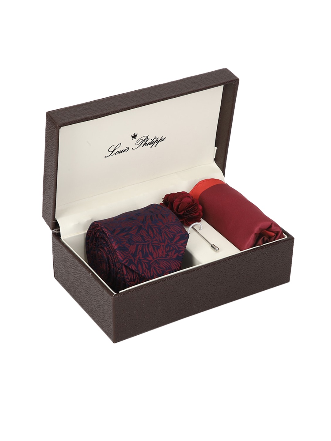 

Louis Philippe Men Maroon & Red Accessory Gift Set