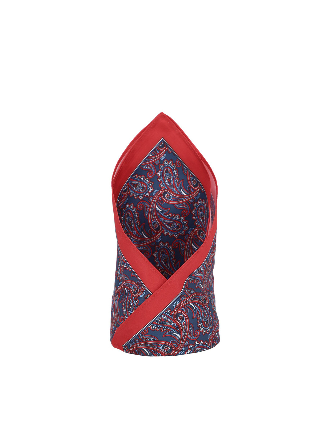 

Van Heusen Men Navy Blue & Red Printed Pocket Square