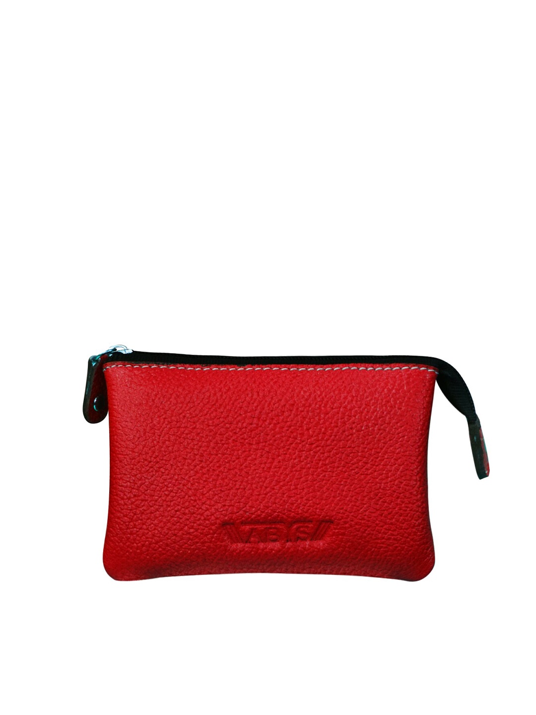 

ABYS Unisex Red Leather Zipper Envelope
