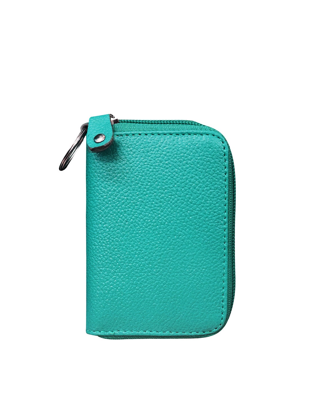 

ABYS Unisex Teal Solid Genuine Leather Card Holder