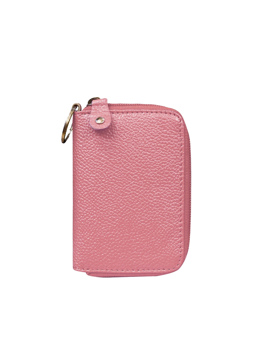 

ABYS Unisex Pink Leather Card Holder