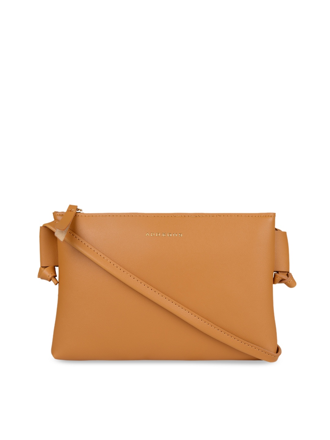 

Addons Women Mustard Yellow Structured Sling Bag