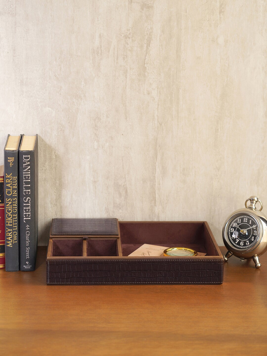 

Pure Home and Living Brown Textured Tray