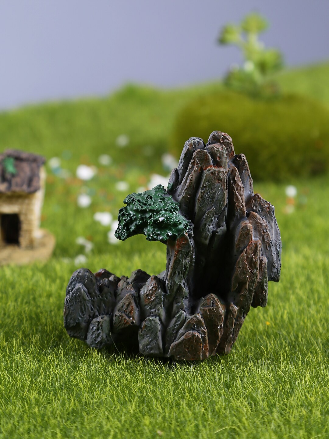 

TAYHAA Set Of 2 Grey Little and Amazing Stone Ornament Garden Accessories