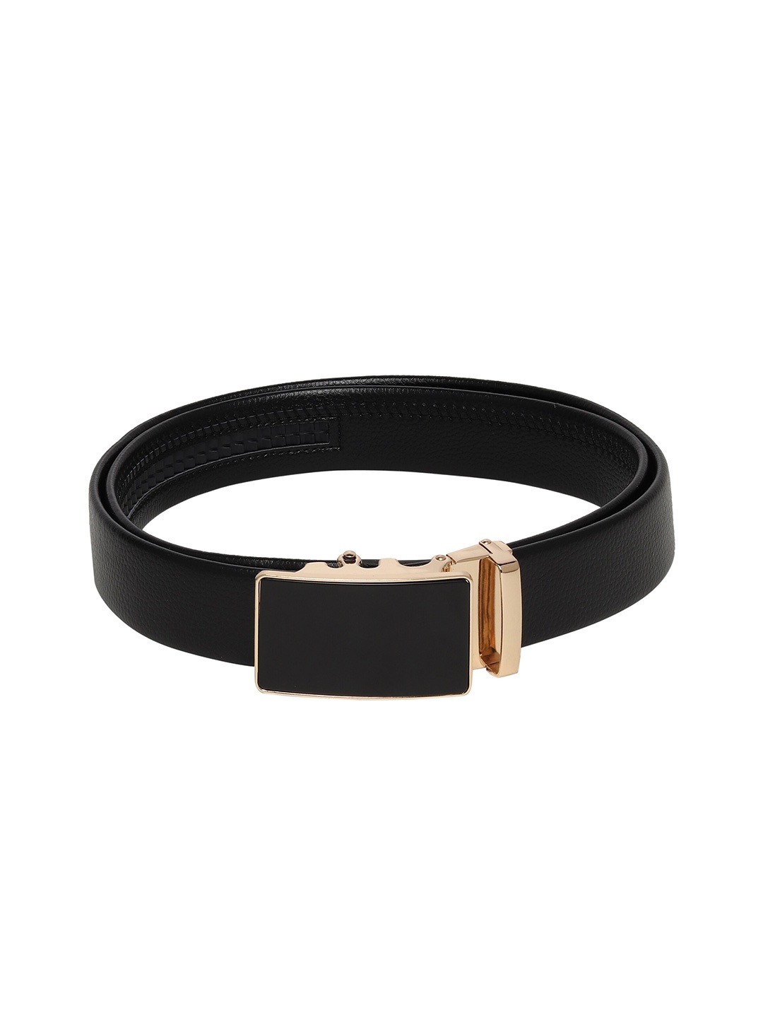 

Calvadoss Men Black Textured Belt