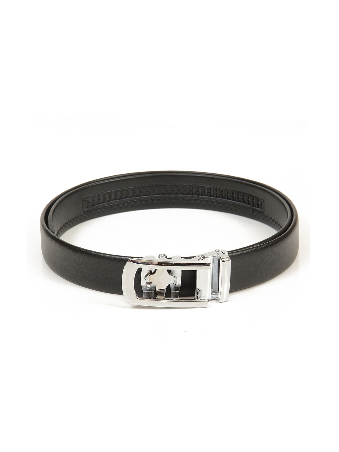 

Calvadoss Men Black Textured Belt