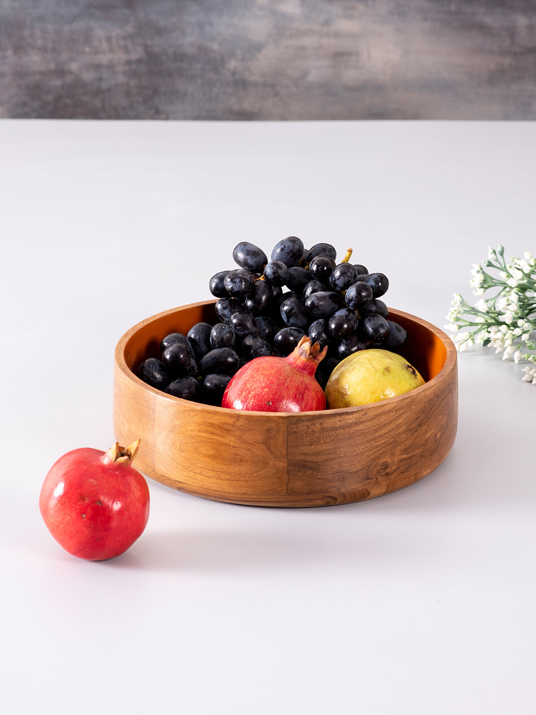 

nestroots Set Of 4 Orange & Brown Lacquer Coated Serving Bowls