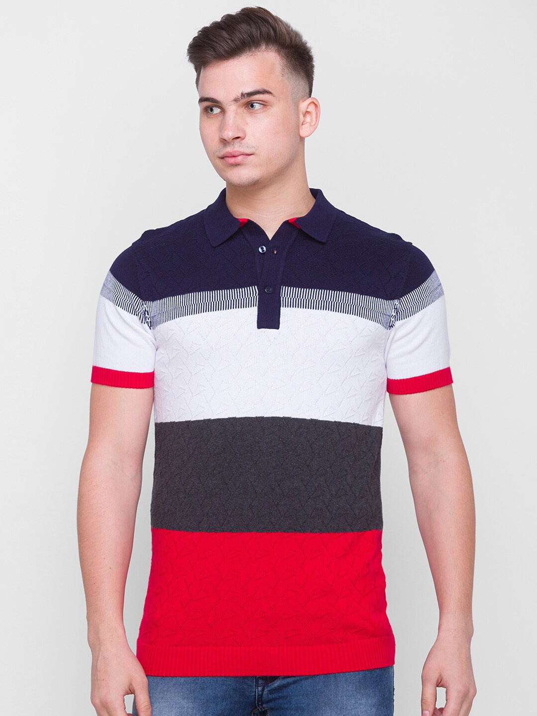 

Globus Men Multicoloured Colourblocked Pullover, Multi