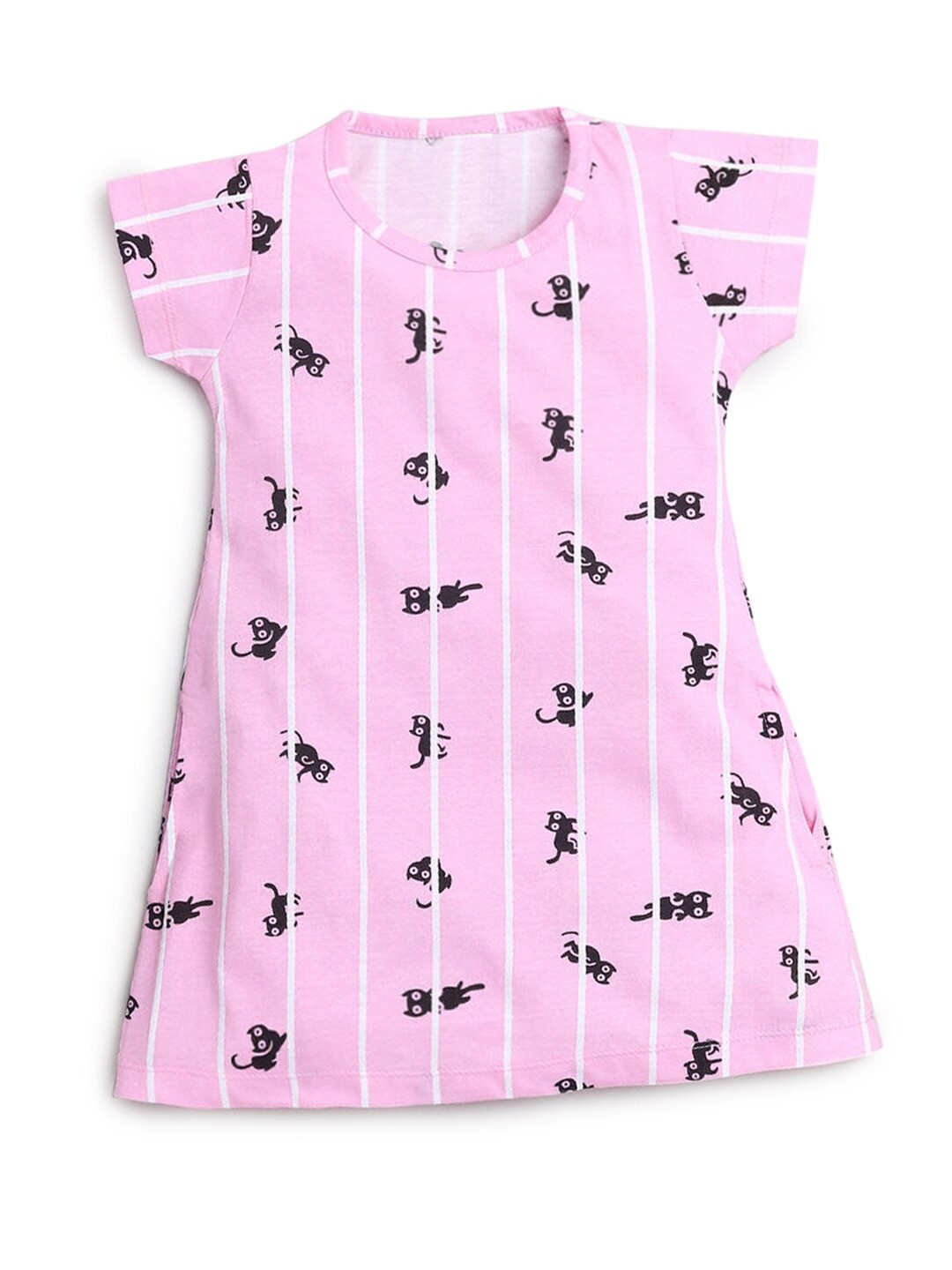 

Hopscotch Girls Pink Striped Nightdress