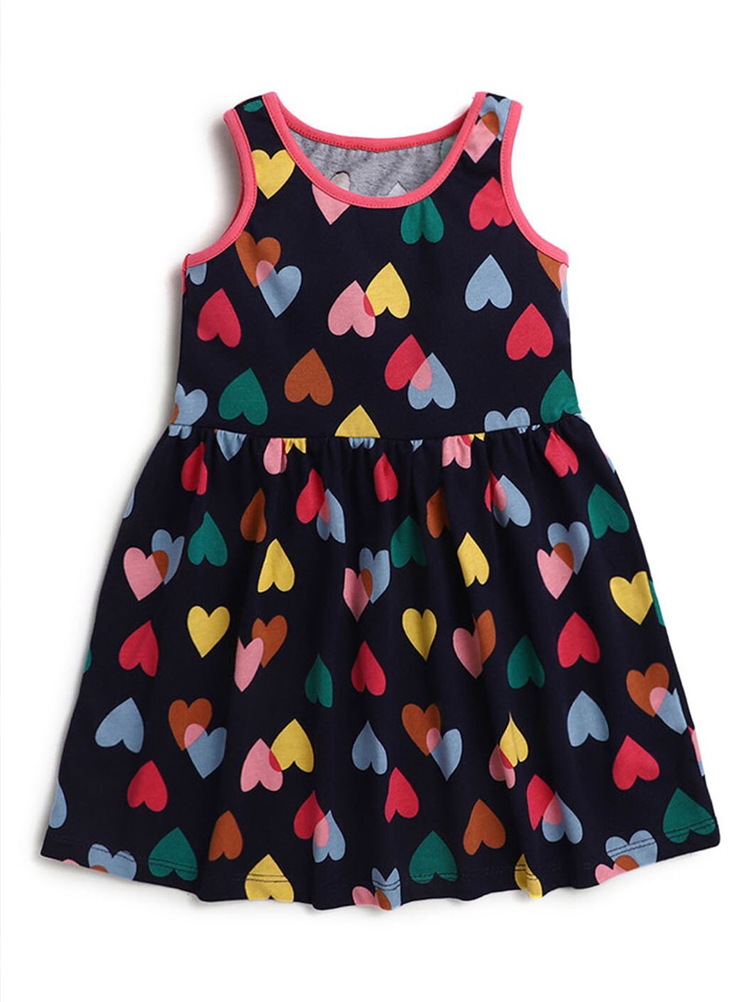 

Hopscotch Girls Blue Printed A-Line Dress