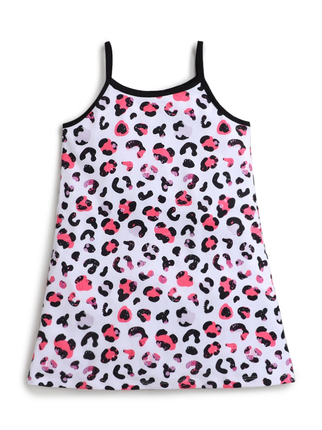 

Hopscotch Girls White Printed Nightdress