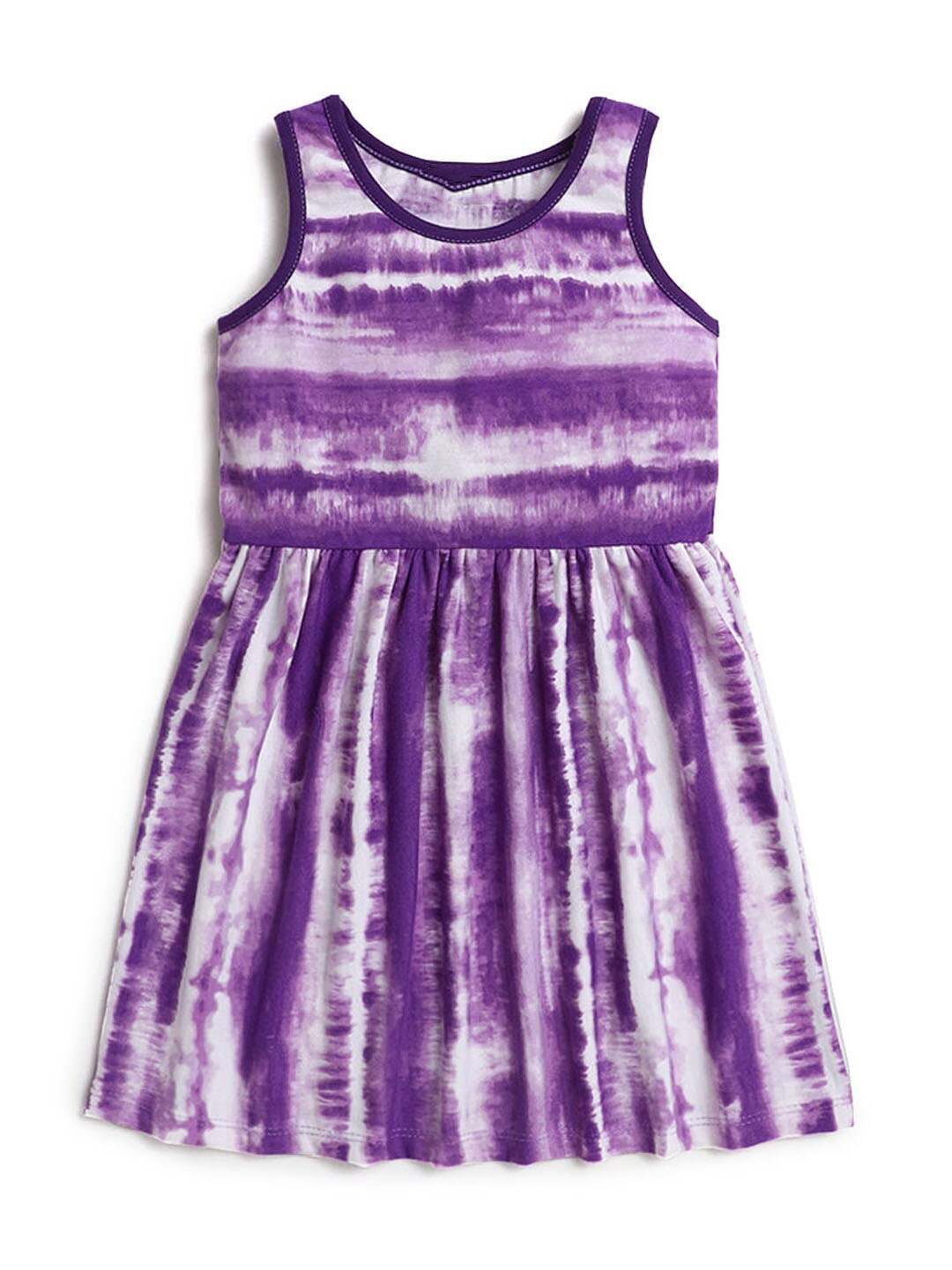 

Hopscotch Girls Purple Tie and Dye Dyed A-Line Dress