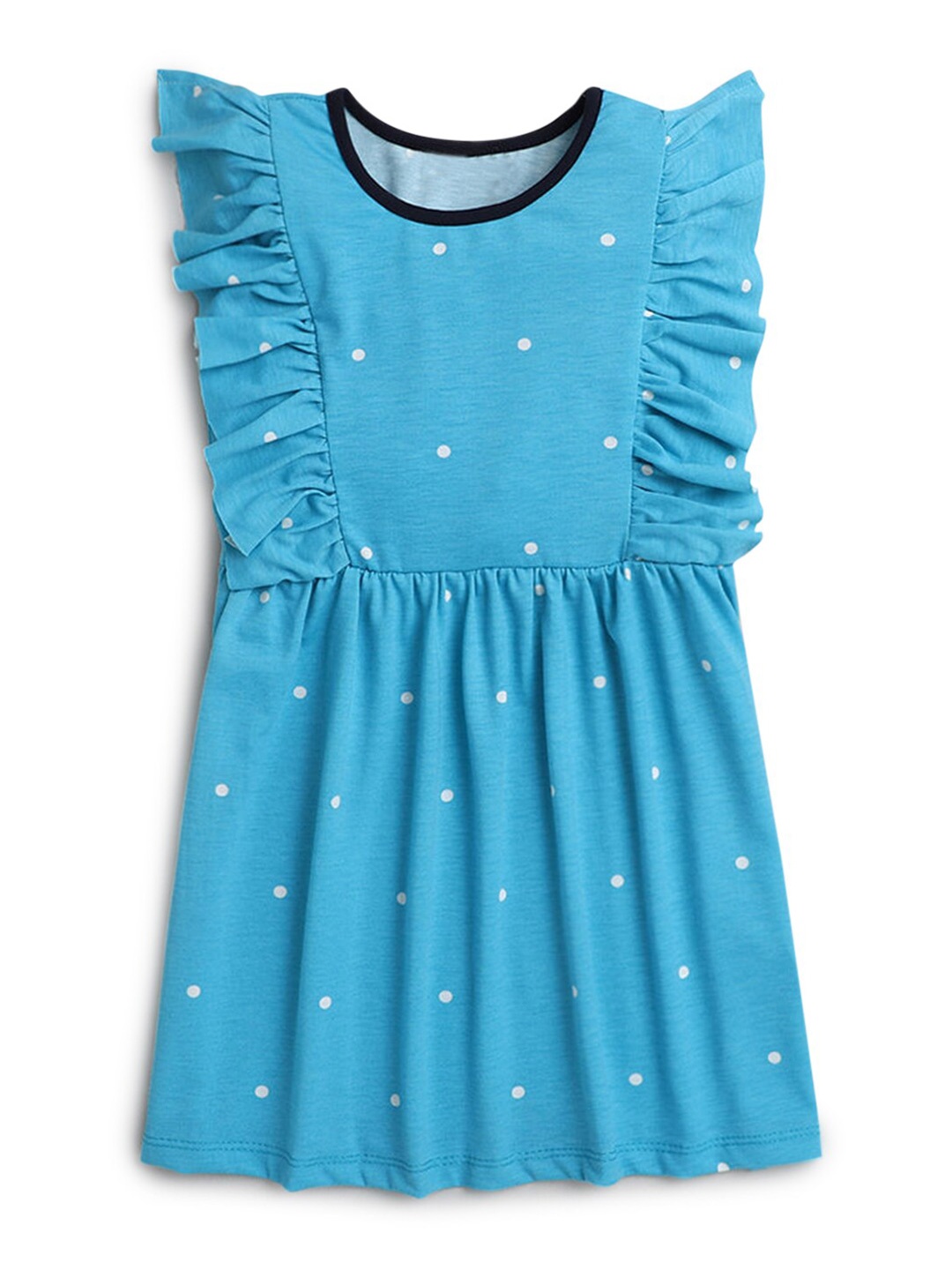 

Hopscotch Blue & White Polka Dots Dress