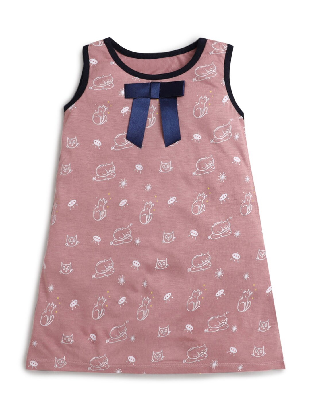 

Hopscotch Girls Mauve A-Line Dress
