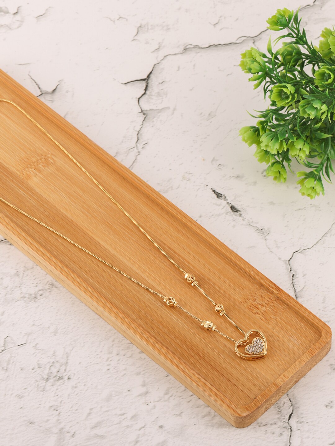 

Brandsoon Gold-Plated & White Brass Antique Necklace