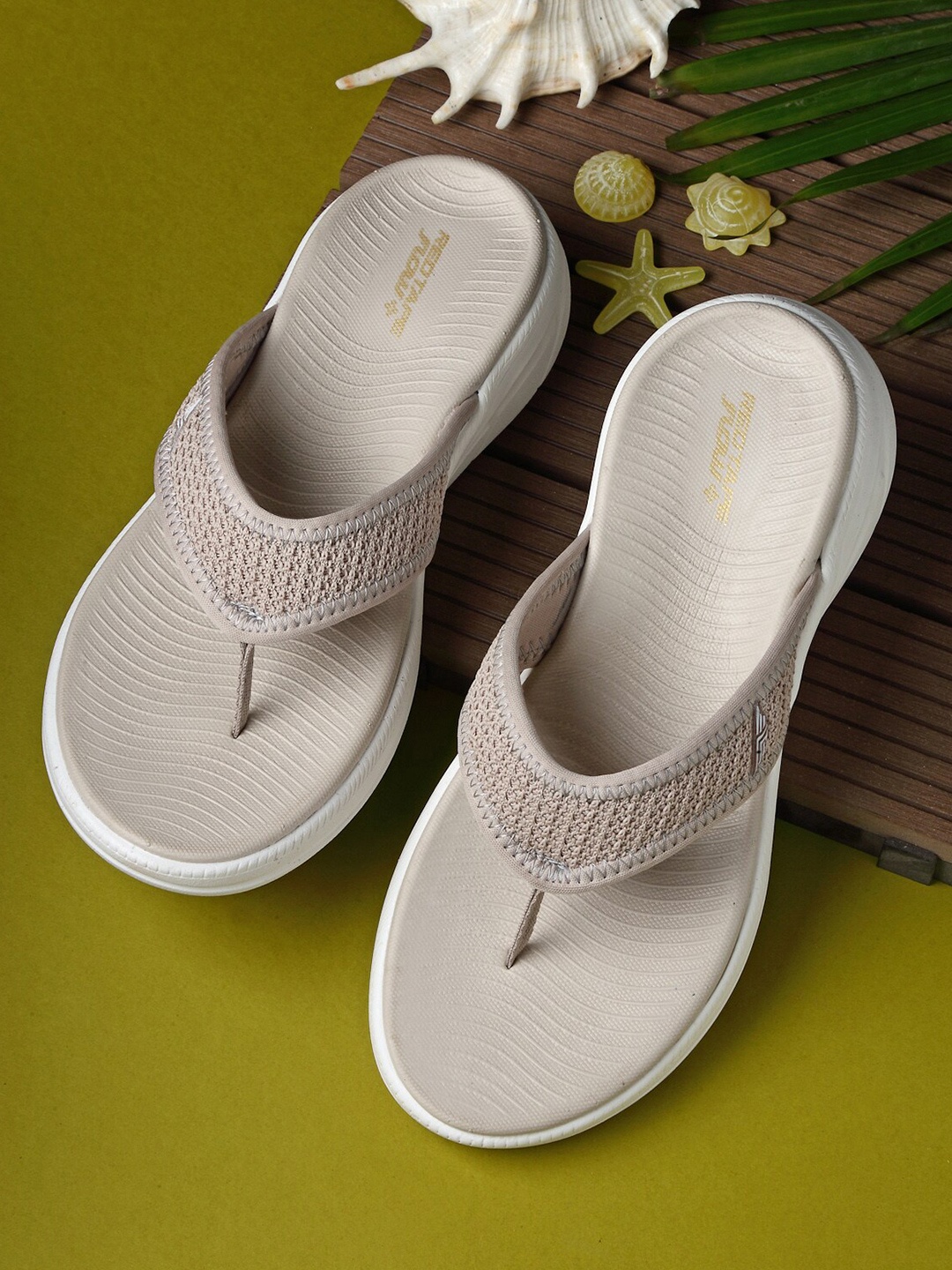

Red Tape Women Beige Thong Flip-Flops