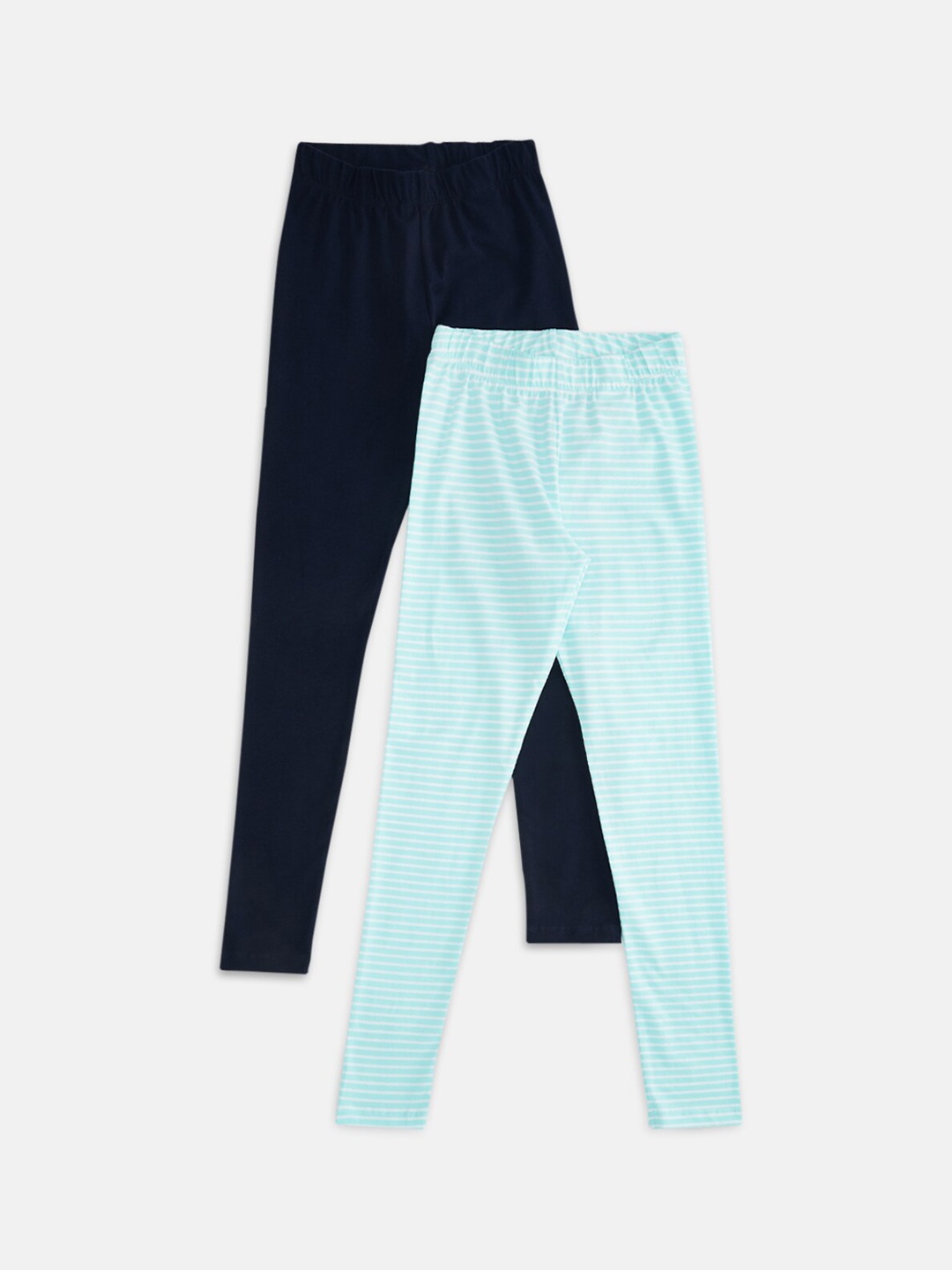 

Pantaloons Junior Girls Pack Of 2 Leggings, Blue