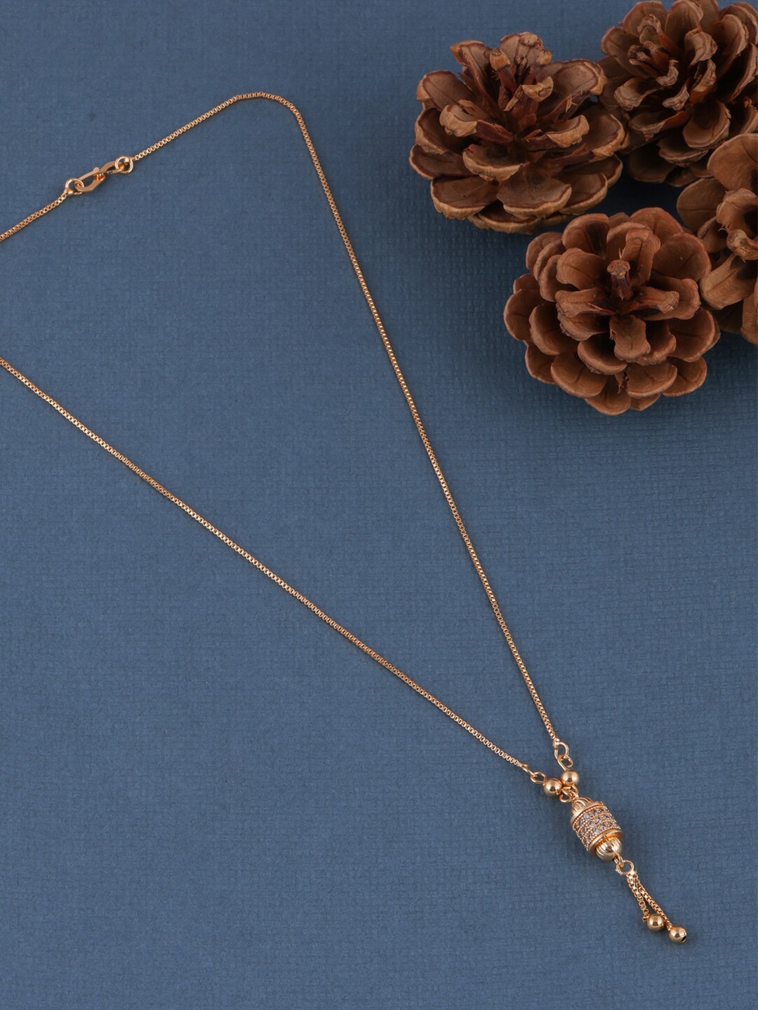 

Brandsoon Gold-Toned Brass Rose Gold-Plated Necklace